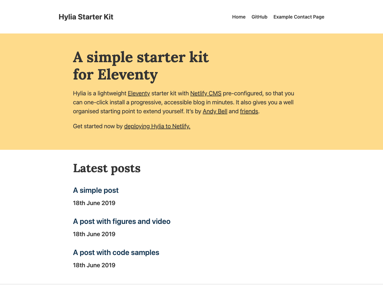 Eleventy Hylia screenshot