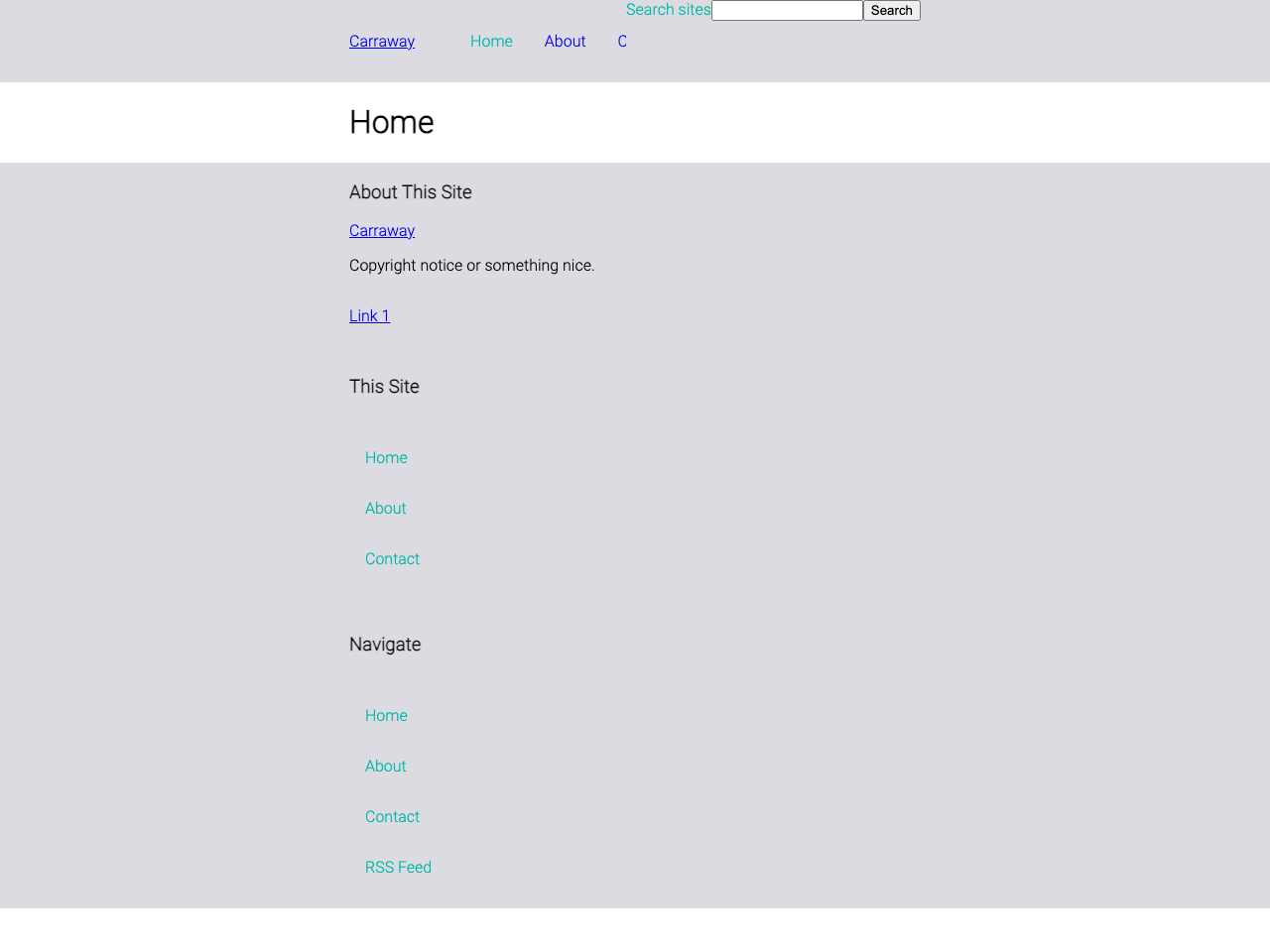 Gatsby Starter Carraway screenshot