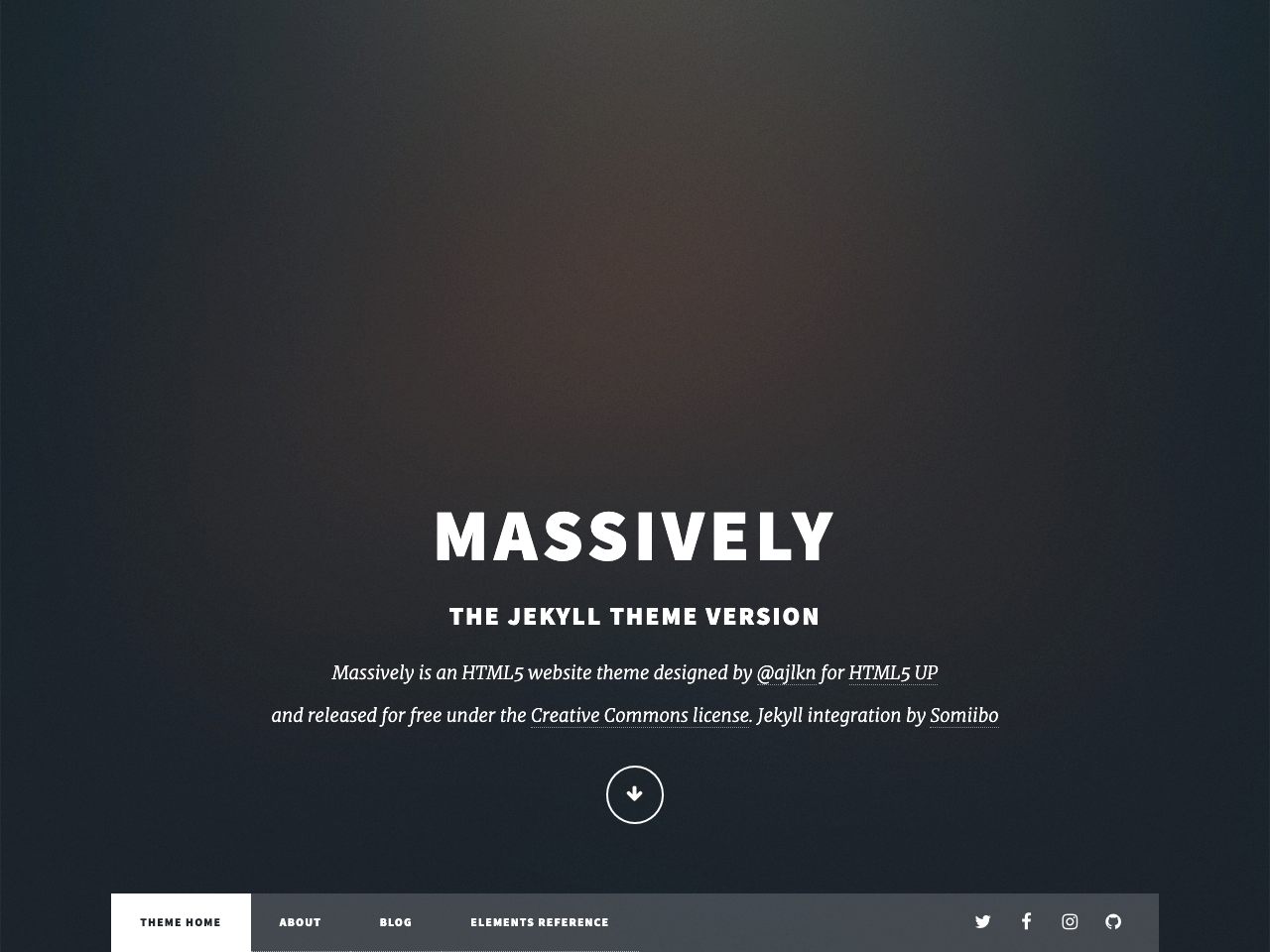 Jekyll Massively screenshot