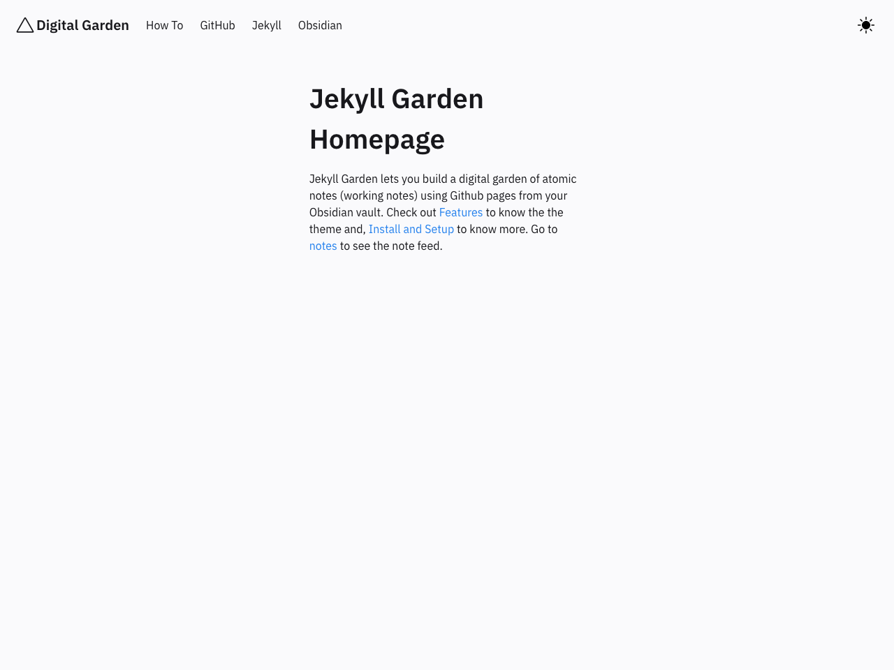 Jekyll Garden screenshot