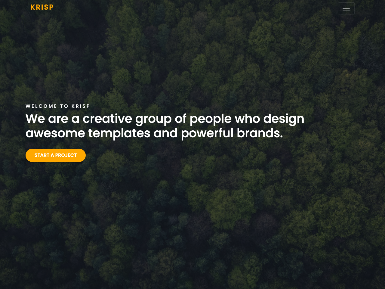 Gatsby Starter Krisp screenshot