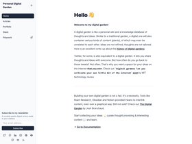 Digital Garden screenshot