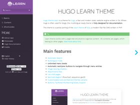 Hugo Learn Theme screenshot