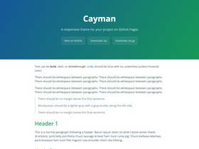 Cayman Theme screenshot