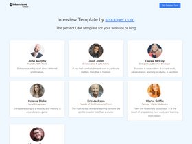 Gatsby Starter Interviews screenshot