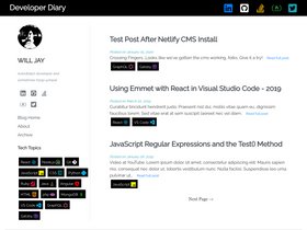 Gatsby Developer Diary screenshot